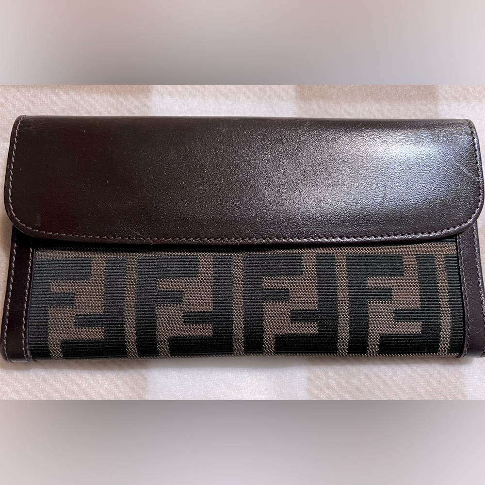 Authentic FENDI Zucca Pattern Wallet